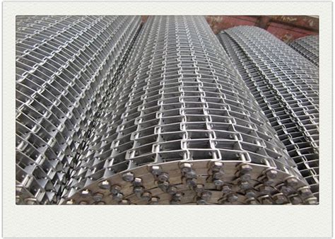 Flat Wire Mesh Conveyor Belt With Staininless Steel Used In Heavy Machinery