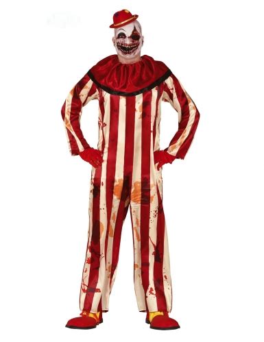 D Guisement Clown Terrifiant Rouge Et Blanc Homme Achat De