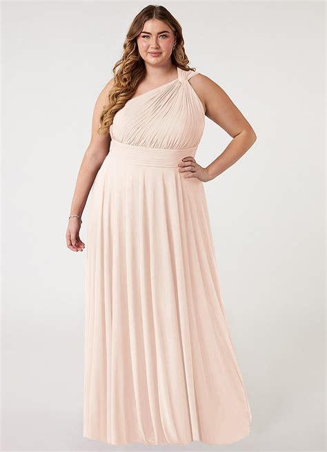 Blushing Pink Plus Size Bridesmaid Dresses Azazie