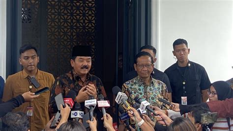 Sowan Ke Mahfud Md Menko Polhukam Hadi Tjahjanto Bahas Hal Penting