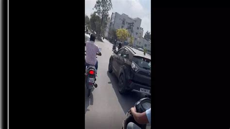 Another Road Rage Horror In Bengaluru Now Man Dragged On Car Bonnet Video Goes Viral Crime