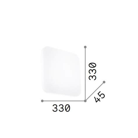 Ideal Lux Clara Pl Square Plafoniera Led