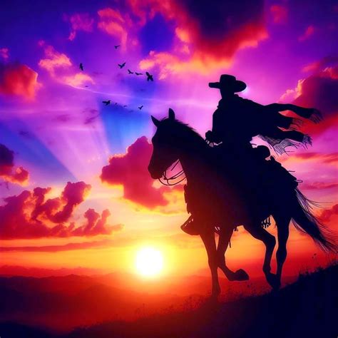 Download Cowboy Western Film Horse Royalty Free Stock Illustration