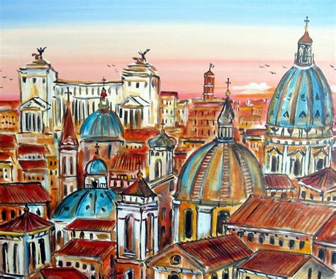 Altare della Patria in Roma Painting by Roberto Gagliardi - Fine Art ...