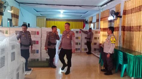 Polres Sigi Kawal Ketat Di PPK Pastikan Rapat Pleno Tingkat Kecamatan