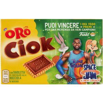 Biscotti Con Tavoletta Di Cioccolato Alla Nocciola ORO CIOK 10 X 25 G