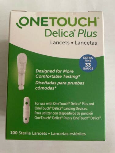 One Touch Delica Plus Lancets Extra Fine Gauge Exp