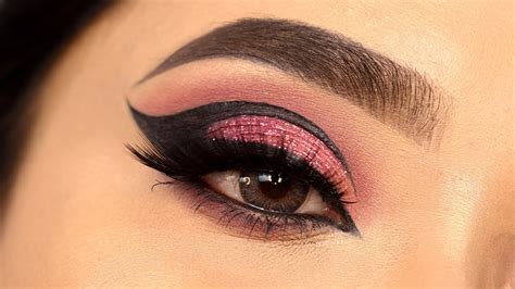 Graphic Eyeliner With Glitter Eye Makeup Tutorial Simple Way To