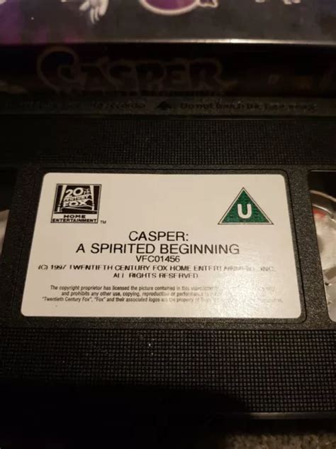 Casper The Ghost A Spirited Beginning Vhs Video Cassette Tape