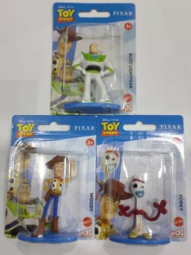 Miniatura Disney Pixar Toy Story Buzz Woody E Garfinho Cm