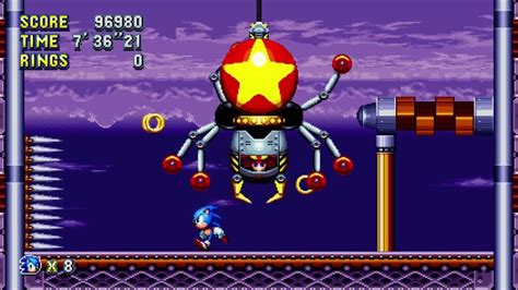 Sonic Mania Flying Battery Zone Act 2 Boss Youtube