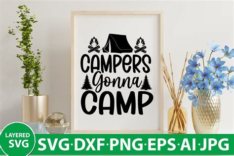 Campers Gonna Camp Graphic By SZ Artwork Creative Fabrica