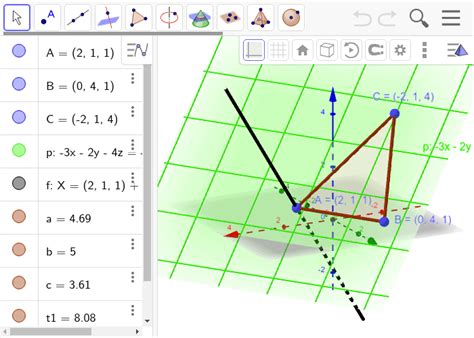 Recta Y Plano En El Espacio Geogebra