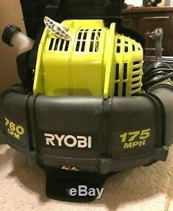 Ryobi 175 Mph 760 Cfm 38cc Gas Backpack Leaf Blower Ry38bp Very Nice