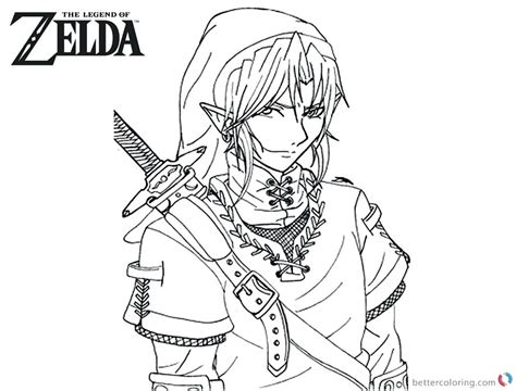 Ocarina Of Time Coloring Pages At Getdrawings Free Download