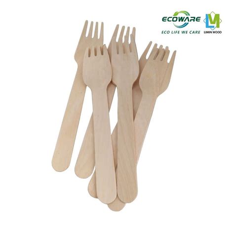 Bulk Disposable Biodegradable Wooden Knife Spoon Fork Eco Friendly