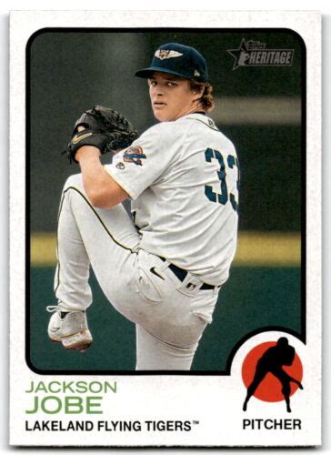 Topps Heritage Minor League Jackson Jobe Lakeland Flying