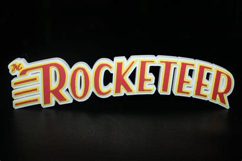 The Rocketeer 3d Printed Logo Sign Wall Desk Shelf Art Windycity3d