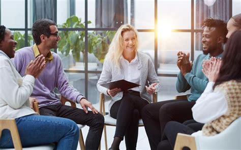 Premium Photo People In The Conference Room Front View