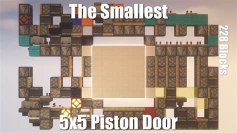 Showcase Former Smallest 5x5 Piston Door 元世界最小 5×5 ピストンドア Youtube