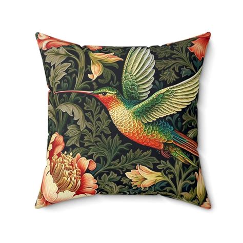 Hummingbird Pillow Etsy