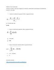 M Dulo Foro De Discusi N Rendimiento Y Desviaci N Docx M Dulo