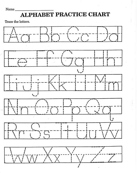 Free Pre K Handwriting Worksheets