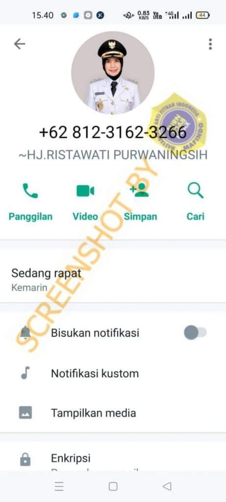 Salah Akun Whatsapp Wakil Bupati Kebumen Ristawati Purwaningsih