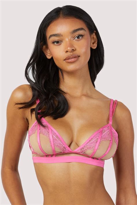 Tasha Pink Illusion Mesh Triangle Bra Playful Promises Usa