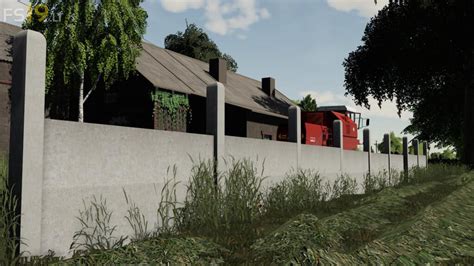 Concrete Fences Pack V Fs Mods Farming Simulator Mods