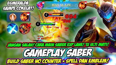 Saber Sekali Ulti Mati Cara Main Saber Solo Rank Build Saber Tersakit