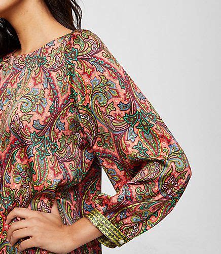 Paisley Satin Blouse Tops Trendy Tops Fashion