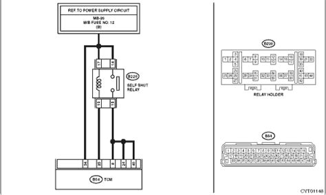 Subaru Crosstrek Service Manual Dtc P0890 Tcm Power Relay Sense