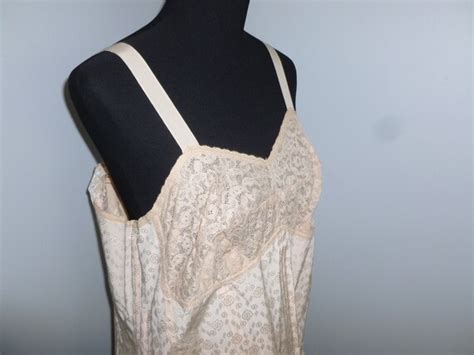 Vintage Corselette Bra Girdle 1940s 1950s One Piece B… Gem