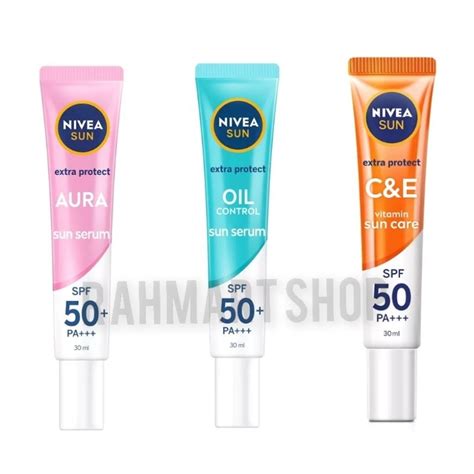 Nivea Sun Face Protection Serum Spf 50 Pa Instant Aura 30ml Oil