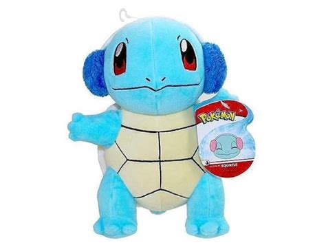 JAZWARES Pokémon Peluche Figura Winter Squirtle Con Ear Muffs 20 Cm