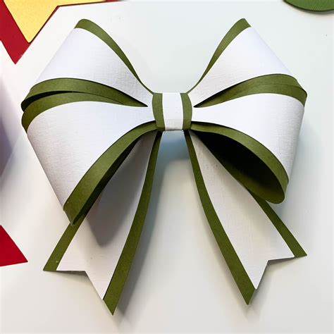 Paper Bow Template Svg