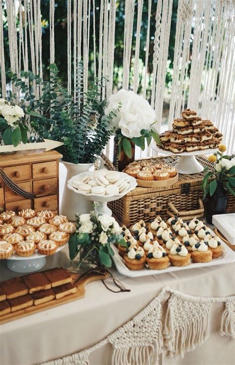 Dessert Table Display Is A Must Have At Your Modern Home Wedding