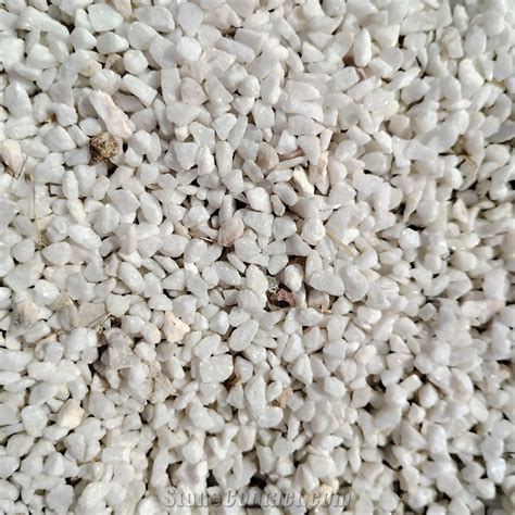 White Thassos Marble Crushed Chips Aggregates For Landscape From China