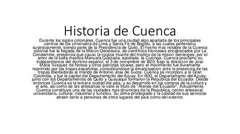 Historia de cuenca