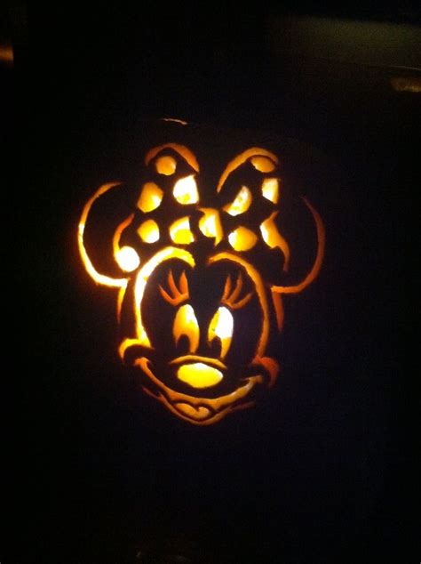 Pumpkin Stencils Minnie Mouse