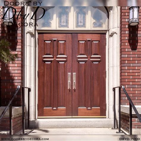 Custom Church 4 Panel Cross Doors Solid Wood Doors By Decora