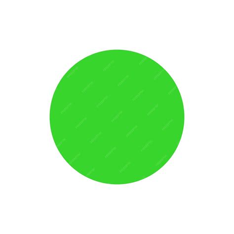 Premium Vector Green Circle Icon Sign Vector