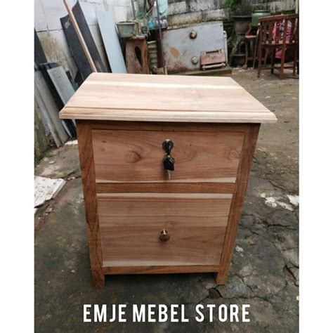 Jual Meja Teras Kayu Bedside Table Nakas Minimalis Meja Dapur Murah Di