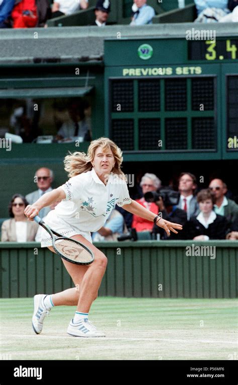 Tennis Wimbledon Championships Ladies Singles Final Steffi Graf Martina