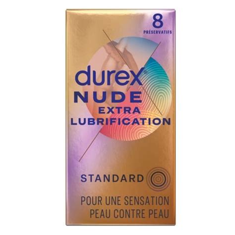 Préservatifs Nude Extra Lubrifiés Ultra Fins Sensations Peau Contre