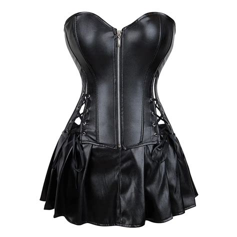 Sexy Women Leather Corset Burlesque Costumes Lace 15027331232 Allegro Pl