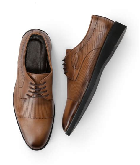 Men's Brown Leather Lace Up Formal Shoes