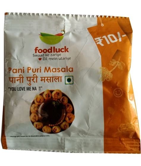 Foodluck Pani Puri Masala Packaging Size G Packaging Type Packets