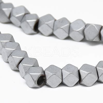 Wholesale Electroplate Non Magnetic Synthetic Hematite Beads Strands